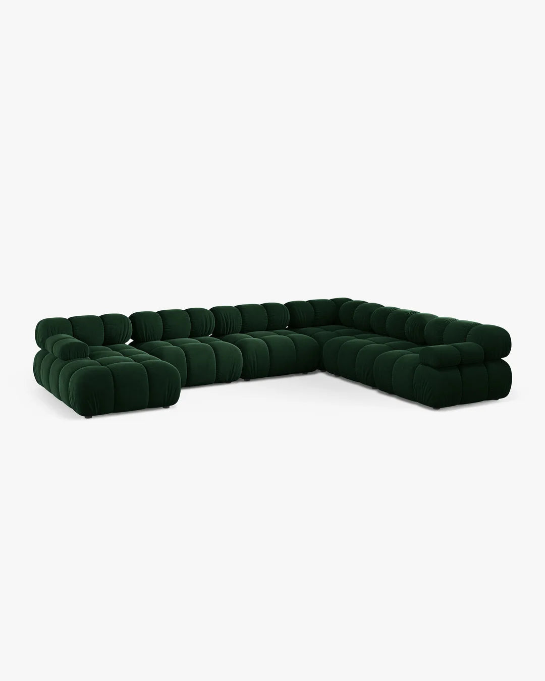 PolsterOase Modulsofa - Selene Wohnlandschaft aus Samt, Sechssitzer, 380 cm – Ansicht 45