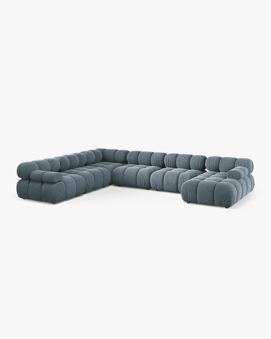 PolsterOase Modulsofa - Selene Wohnlandschaft aus Samt, Sechssitzer, 380 cm – Ansicht 49