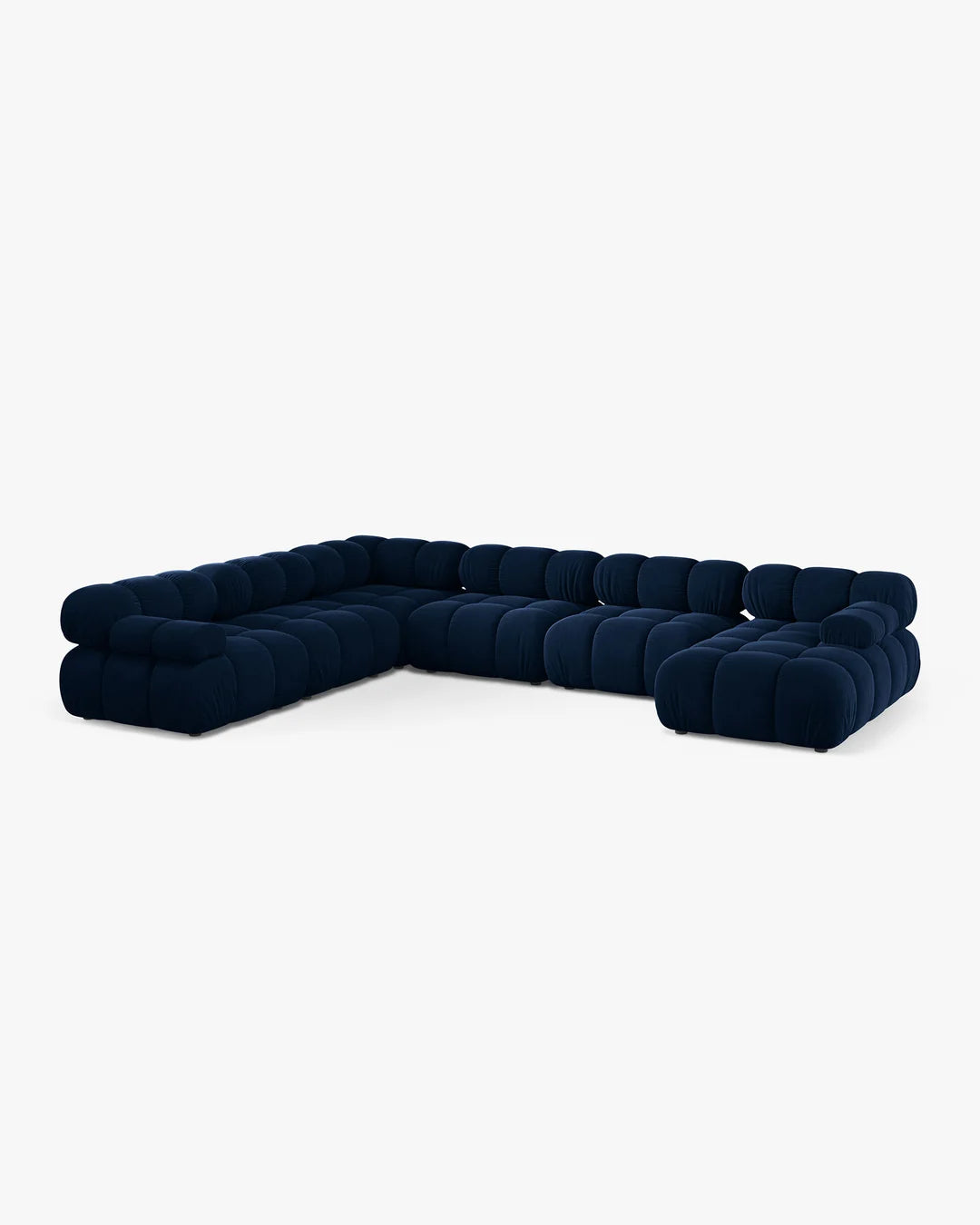PolsterOase Modulsofa - Selene Wohnlandschaft aus Samt, Sechssitzer, 380 cm – Ansicht 57