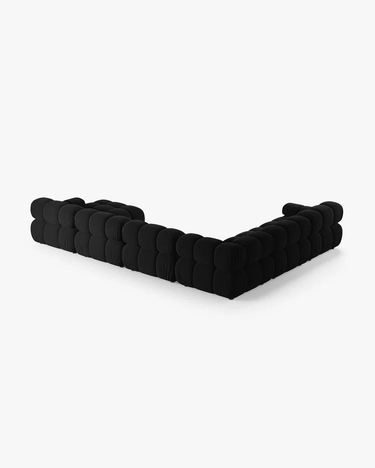 PolsterOase Modulsofa - Selene Wohnlandschaft aus Samt, Sechssitzer, 380 cm – Ansicht 67