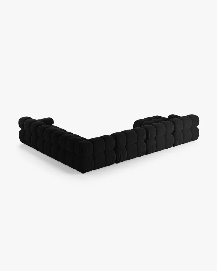 PolsterOase Modulsofa - Selene Wohnlandschaft aus Samt, Sechssitzer, 380 cm – Ansicht 71