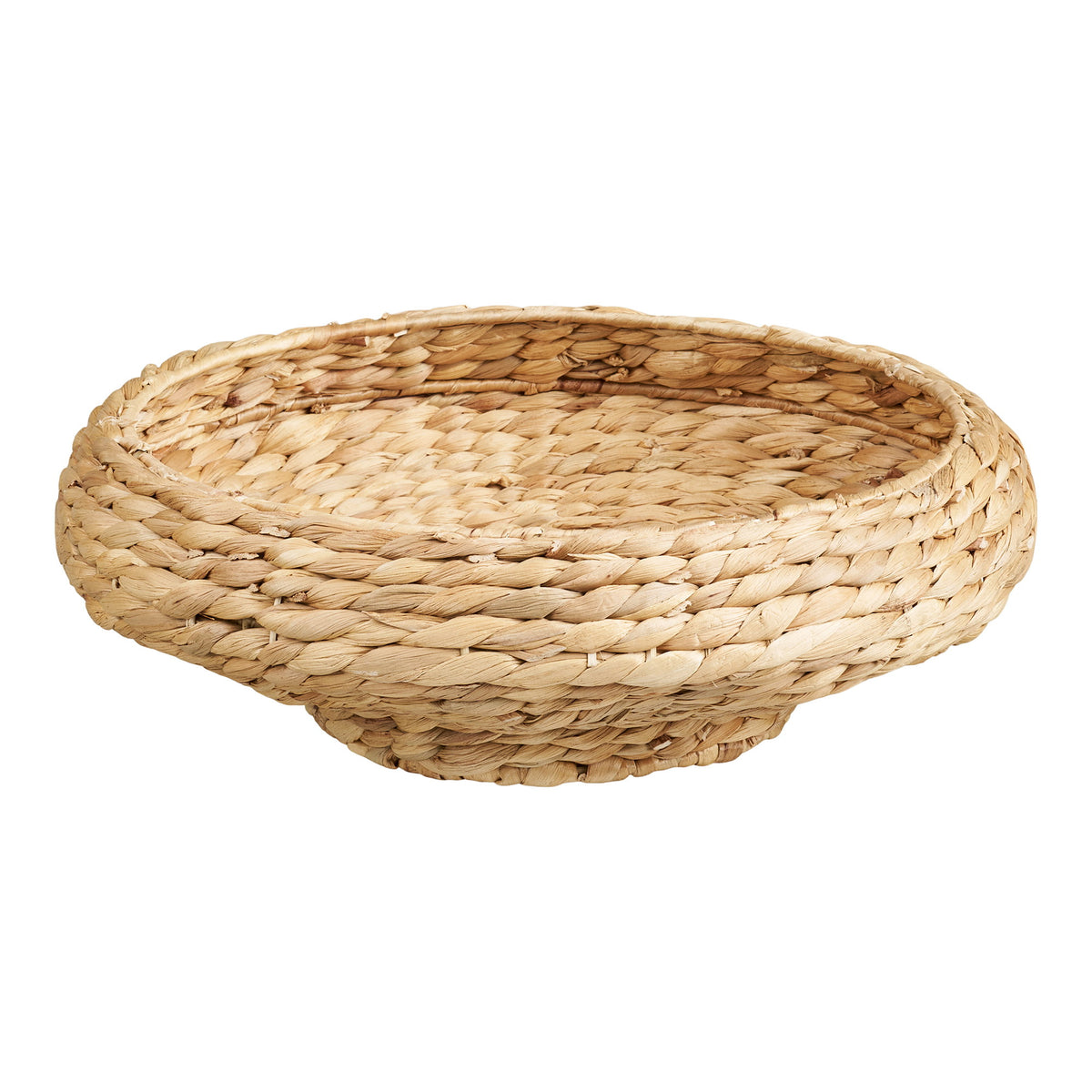 PolsterOase Möbel – Frellesvig Tablett aus Wasserhyazinthe, Natur, Ø 38 cm – Ansicht 3