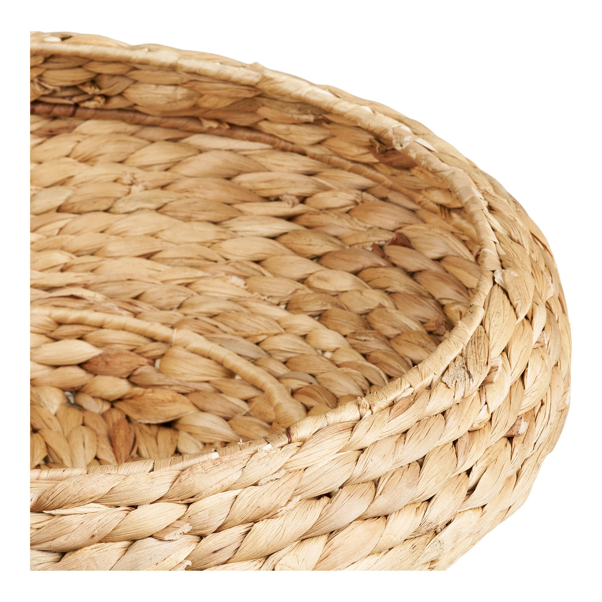 PolsterOase Möbel – Frellesvig Tablett aus Wasserhyazinthe, Natur, Ø 38 cm – Ansicht 4