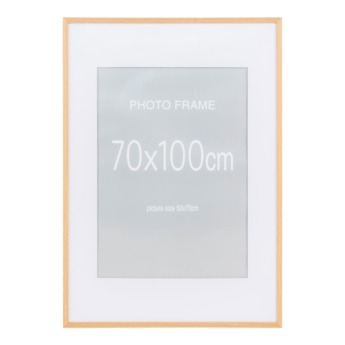 PolsterOase Möbel – Marbella Bilderrahmen aus Glas, 5er Set, Natur, 70 × 100 cm
