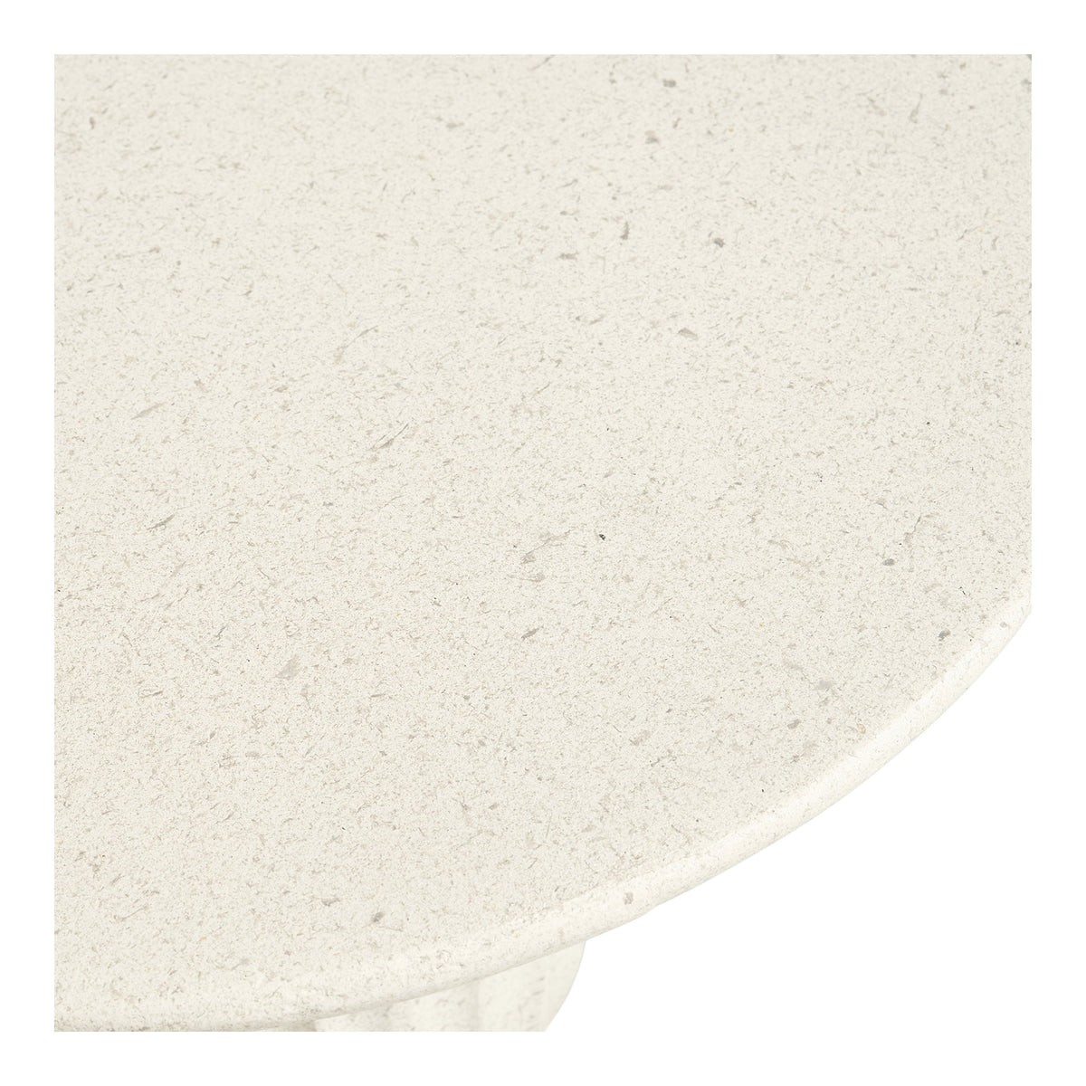 PolsterOase Möbel – Newtown Beistelltisch aus Fiberclay, Weiß, Ø 40 cm – Ansicht 4