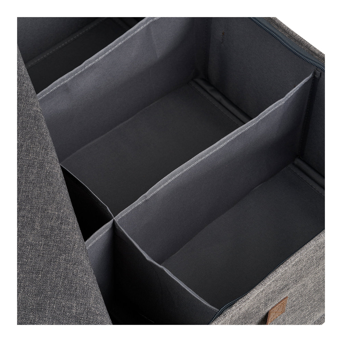PolsterOase Möbel – Noto Organizer, Dunkelgrau, 56 × 47 × 18 cm – Ansicht 5