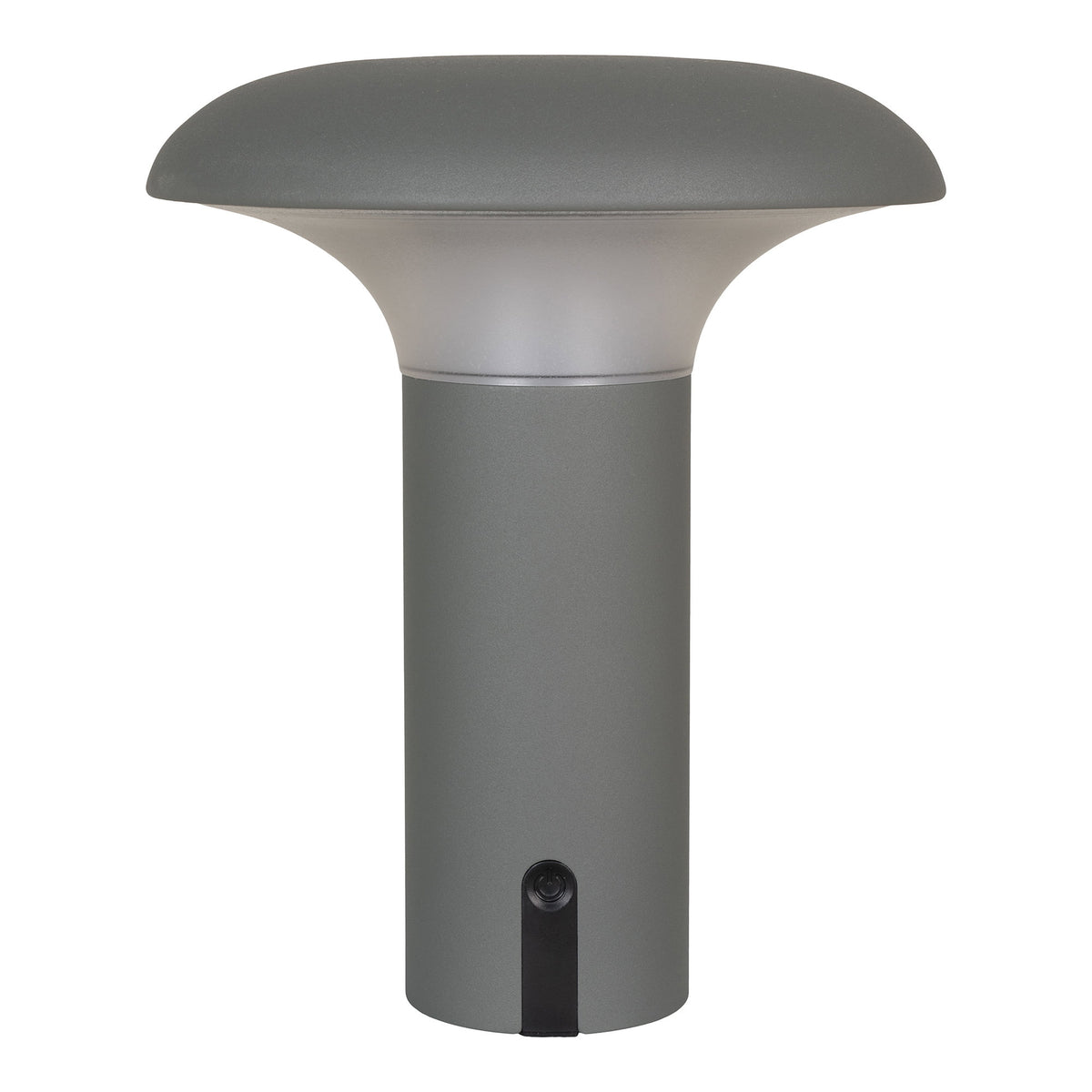PolsterOase Möbel – Ramsey Akku, LED, Lampe aus Polypropylen, Grau