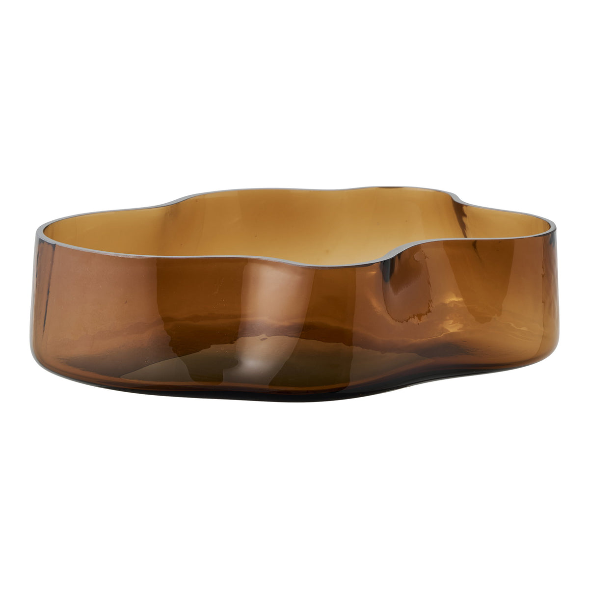 PolsterOase Möbel – Tablett aus Rauchglas, Braun, 29, 5 × 24 × 7 cm – Ansicht 2