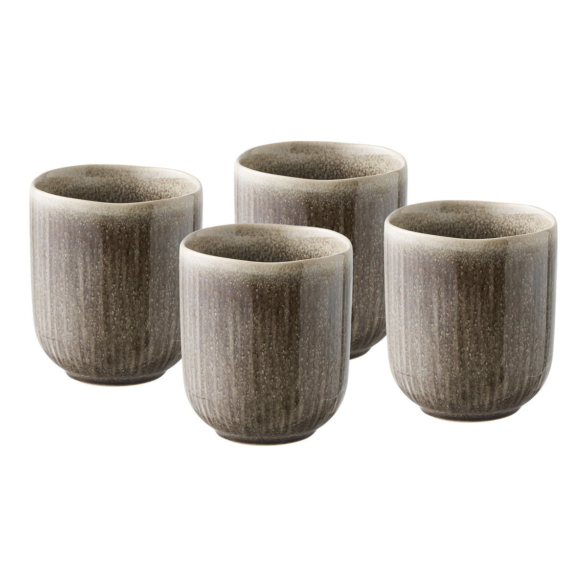 PolsterOase Möbel – Viola Becher aus Keramik, 4er, Set, Grau – Ansicht 3