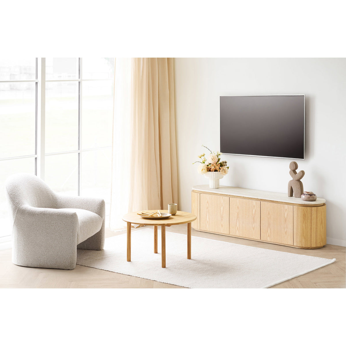 PolsterOase Möbel – Viola Serviertablett aus Keramik, Beige, 30 × 21, 5 cm – Ansicht 6