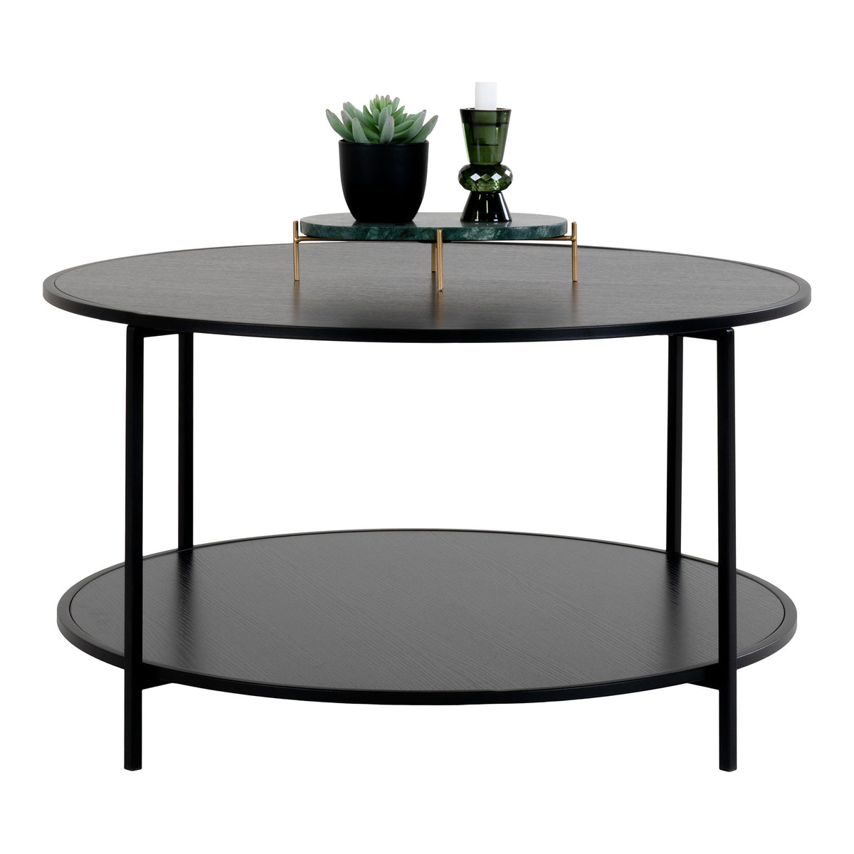 PolsterOase Möbel – Vita Couchtisch aus Stahl, Ø 80 × H 45 cm