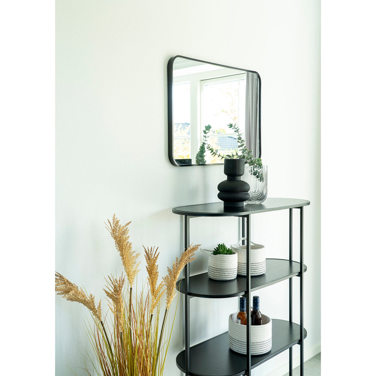 PolsterOase Möbel – Vita Regal aus Stahl, 4 Ablagen, 85 × 36 × 111 cm – Ansicht 2