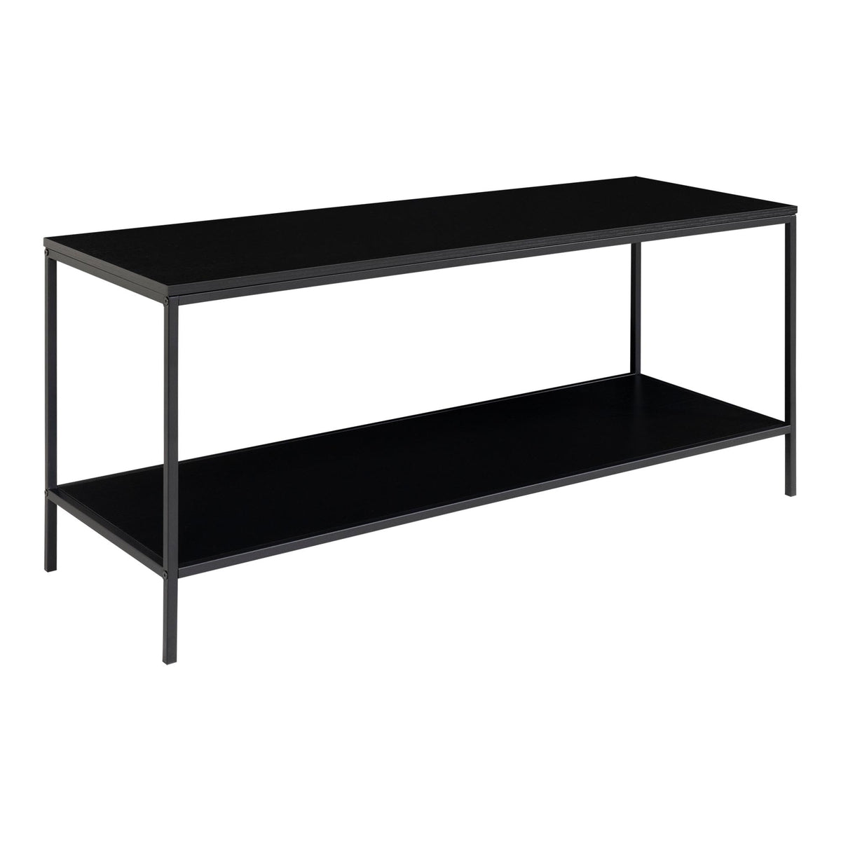 PolsterOase Möbel – Vita TV Möbel aus Stahl, 2 Ablagen, 100 × 36 × 45 cm – Ansicht 2