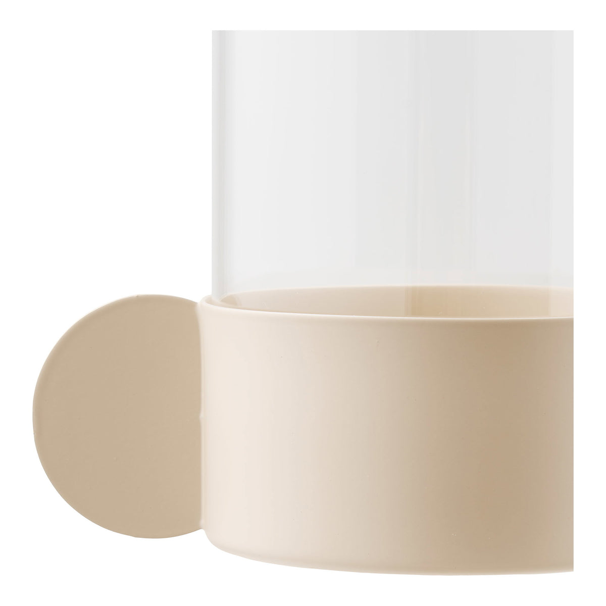 PolsterOase Möbel – Windlicht aus Glas und Metall, Beige, 16, 5 cm – Ansicht 4