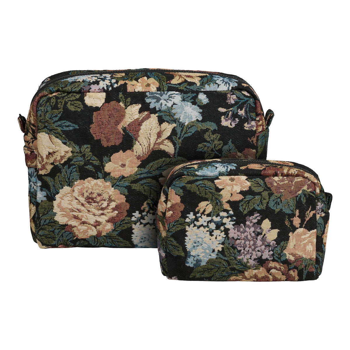 PolsterOase Möbel – Zoe Kulturtaschen, 2er, Set, Schwarz, Mix