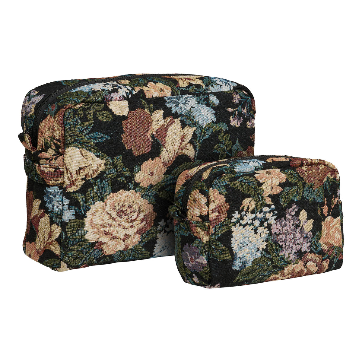PolsterOase Möbel – Zoe Kulturtaschen, 2er, Set, Schwarz, Mix – Ansicht 2