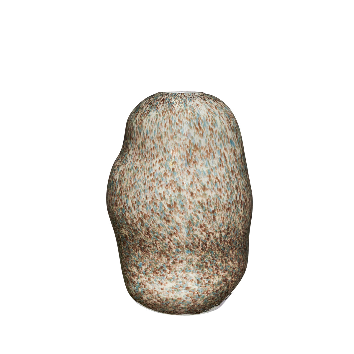 PolsterOase Möbel – Miro Vase aus mundgeblasenem Glas, Braun