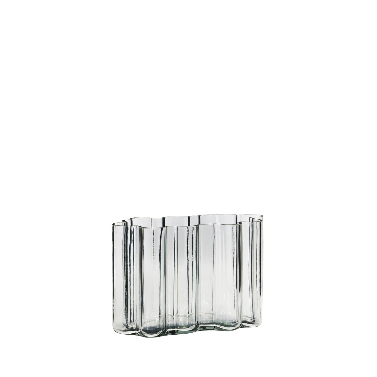 PolsterOase Möbel – Umber Vase aus mundgeblasenem Glas, Klar