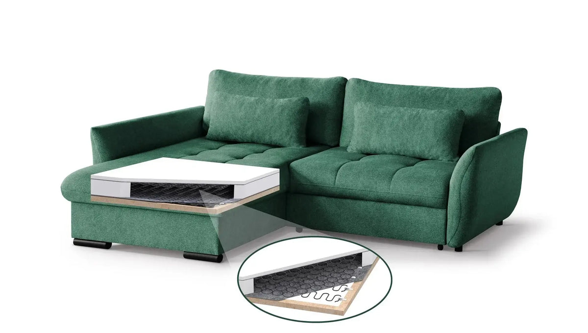 PolsterOase Sofa – Ecksofa Cafu, 240 cm Breite - Nr. 08