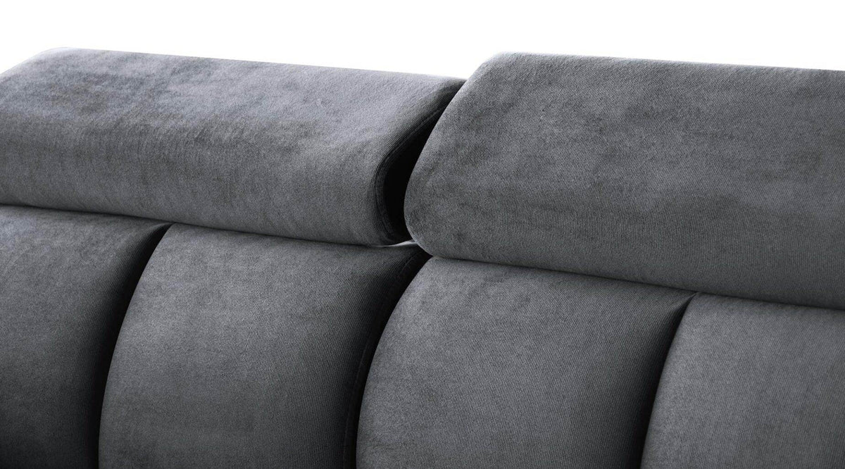 PolsterOase Sofa – Gomez U Wohnlandschaft mit Schlaffunktion und Bettkasten in Samt, 330 cm Breite - Nr. 10