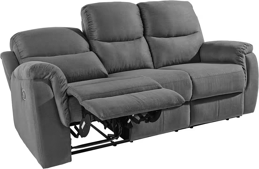 PolsterOase 3-Sitzer Sofa in Luxus-Microfaser, 205 cm Breite -2
