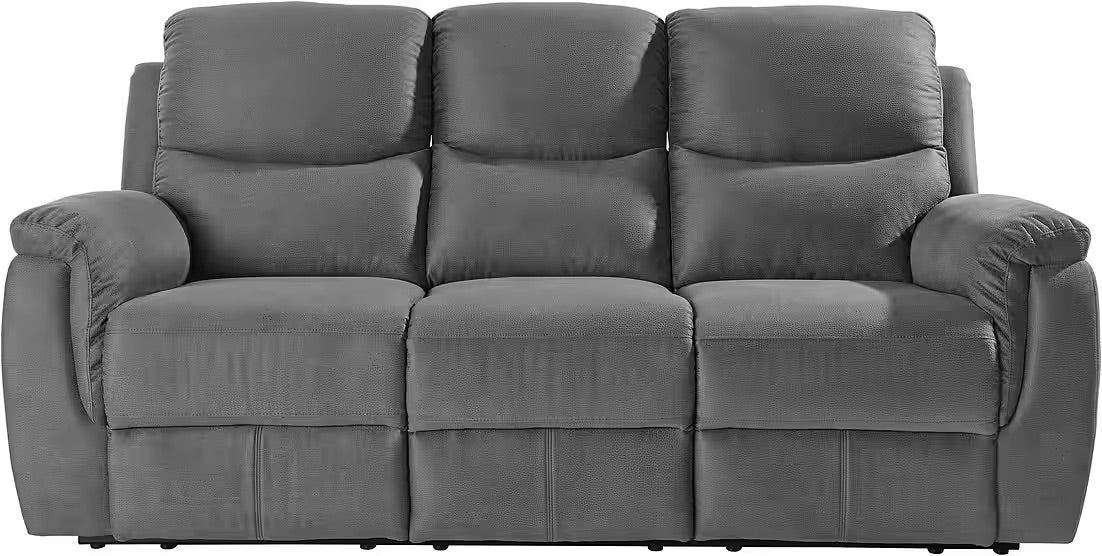 PolsterOase 3-Sitzer Sofa in Luxus-Microfaser, 205 cm Breite -3