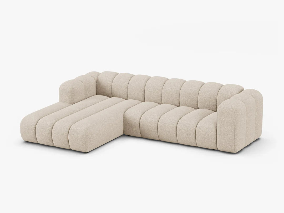 PolsterOase Grandé Ecksofa (links) in Bouclé, 290 cm Breite - Modulsofa -2 #Variant_Beige