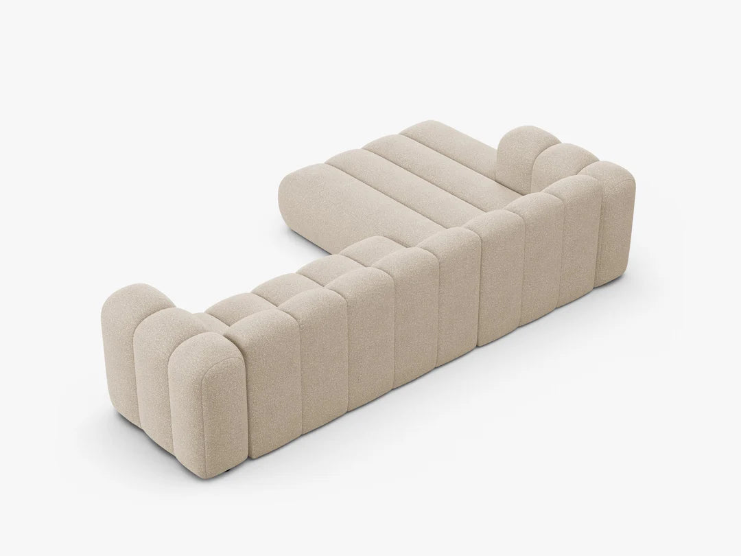 PolsterOase Grandé Ecksofa (links) in Bouclé, 290 cm Breite - Modulsofa -4 #Variant_Beige