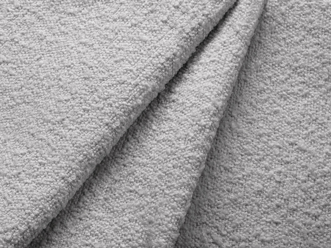 PolsterOase Grandé abgerundet Sofa (links) in Bouclé, 335 cm Breite - Modulsofa -4 #Variant_Grau