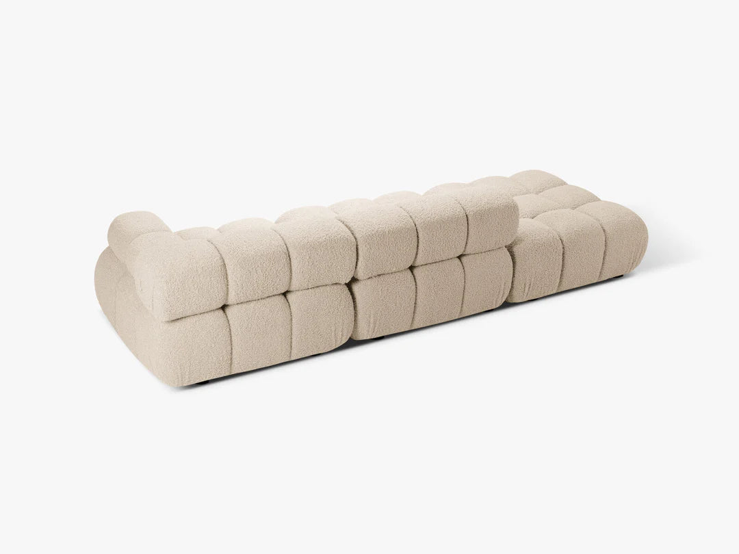 PolsterOase Selene 4-Sitzer Sofa (rechts) in Bouclé, 282 cm Breite - Modulsofa -4 #Variant_Beige