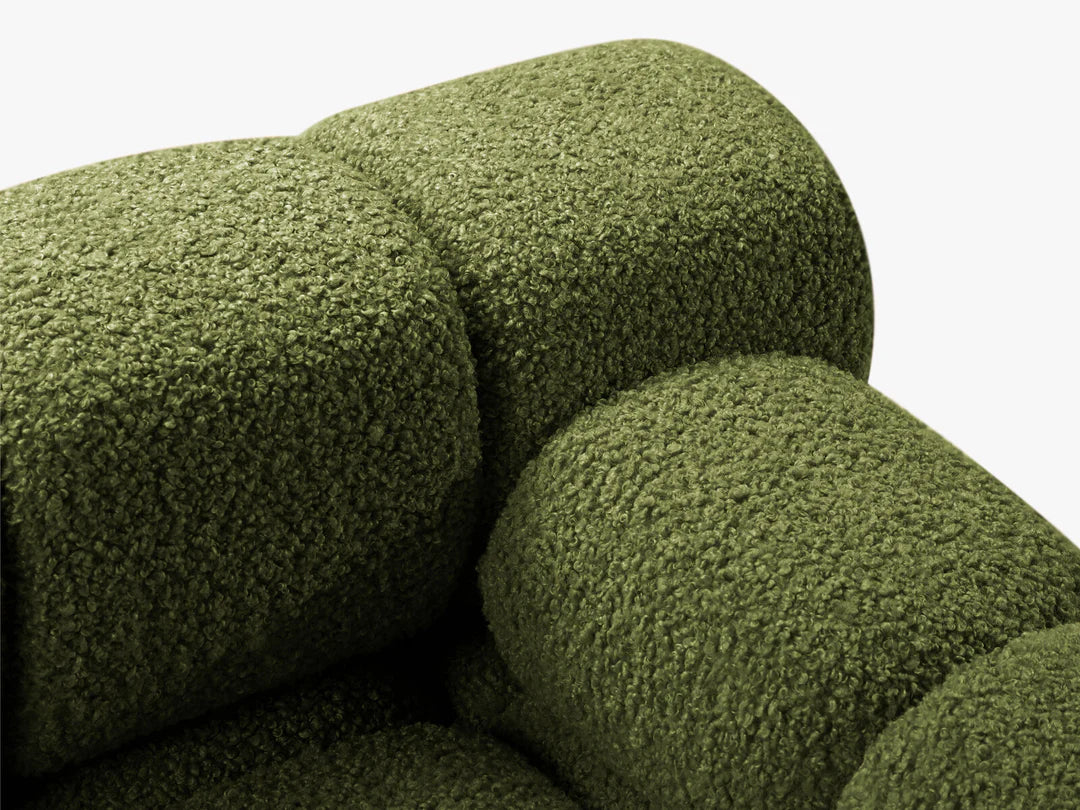 PolsterOase Selene 4-Sitzer Sofa (rechts) in Bouclé, 282 cm Breite - Modulsofa -4 #Variant_Grün