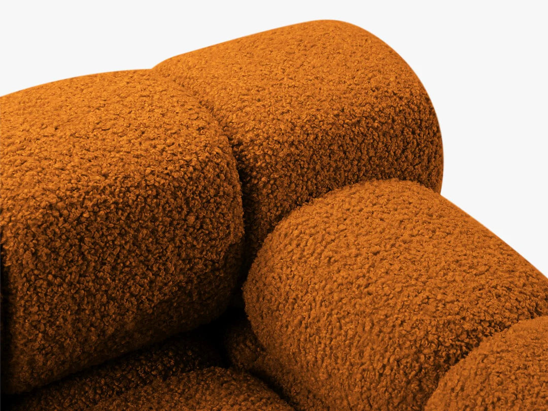 PolsterOase Selene 4-Sitzer Sofa (rechts) in Bouclé, 282 cm Breite - Modulsofa -4 #Variant_Kupfer