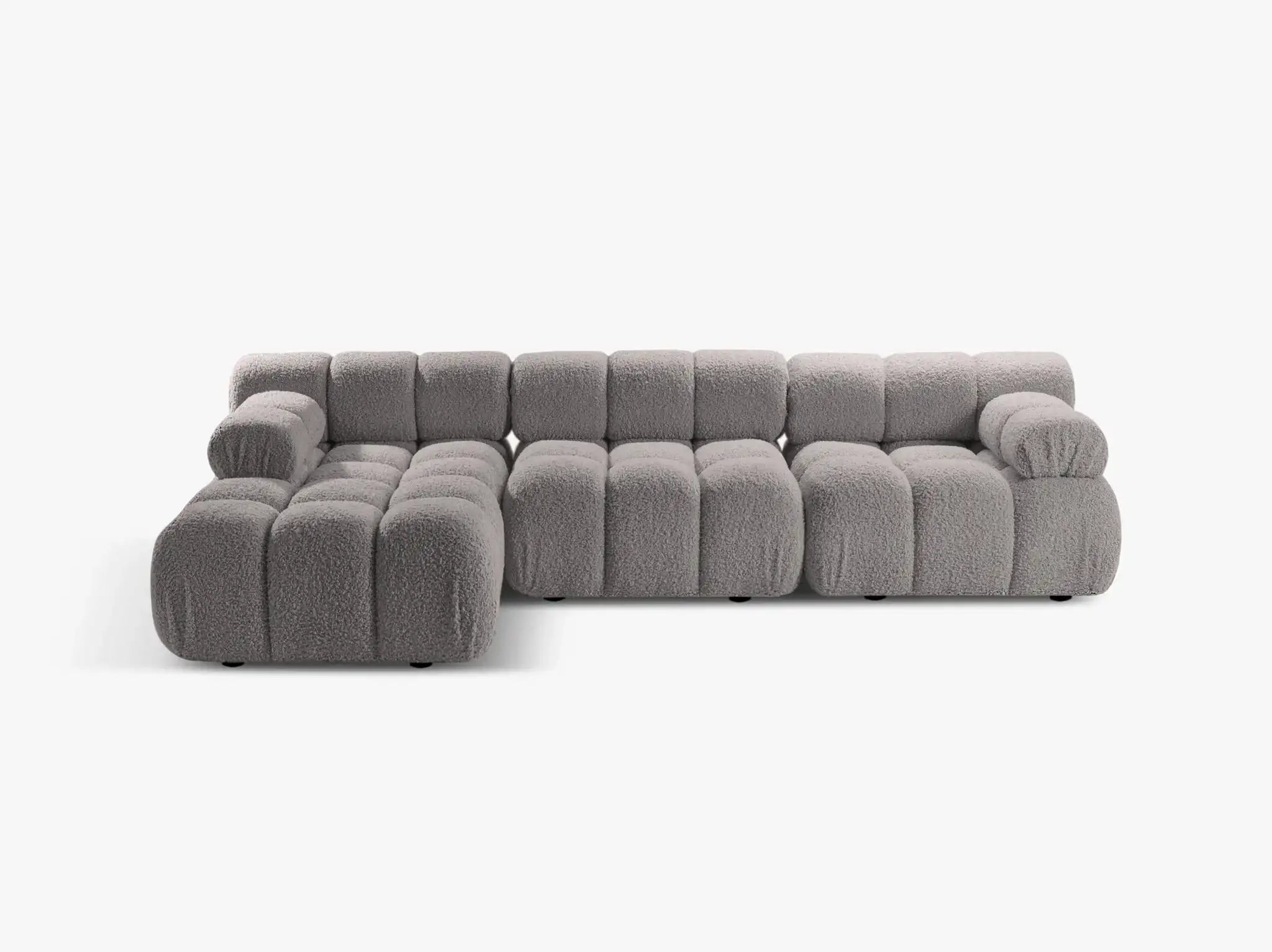 Selene Ecksofa (links) in Bouclé, 282 cm Breite - Modulsofa-5