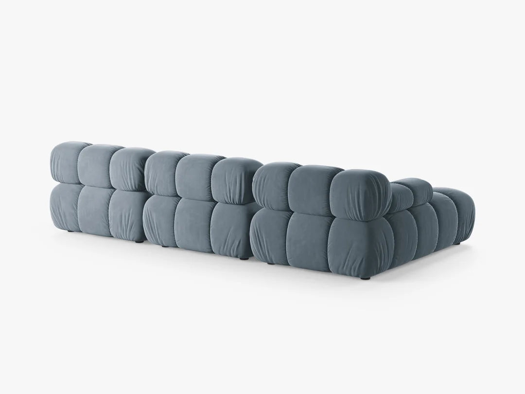 Selene Ecksofa (links) in Samt, 282 cm Breite - Modulsofa-10