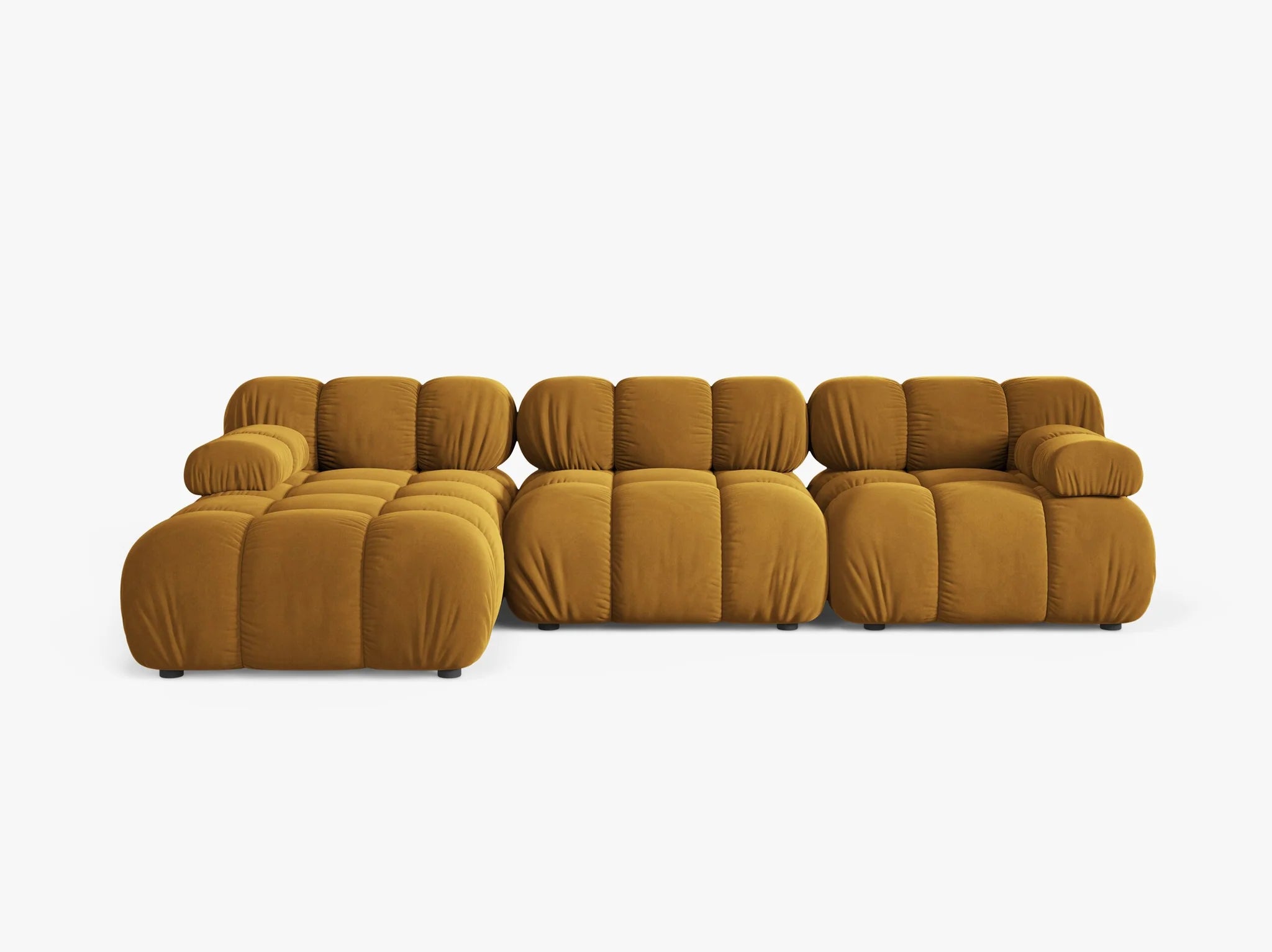 Selene Ecksofa (links) in Samt, 282 cm Breite - Modulsofa-5