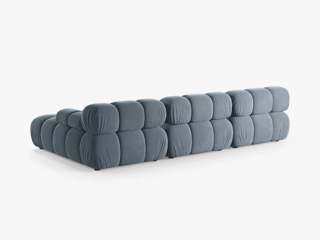 Selene Ecksofa (rechts) in Samt, 282 cm Breite - Modulsofa-11