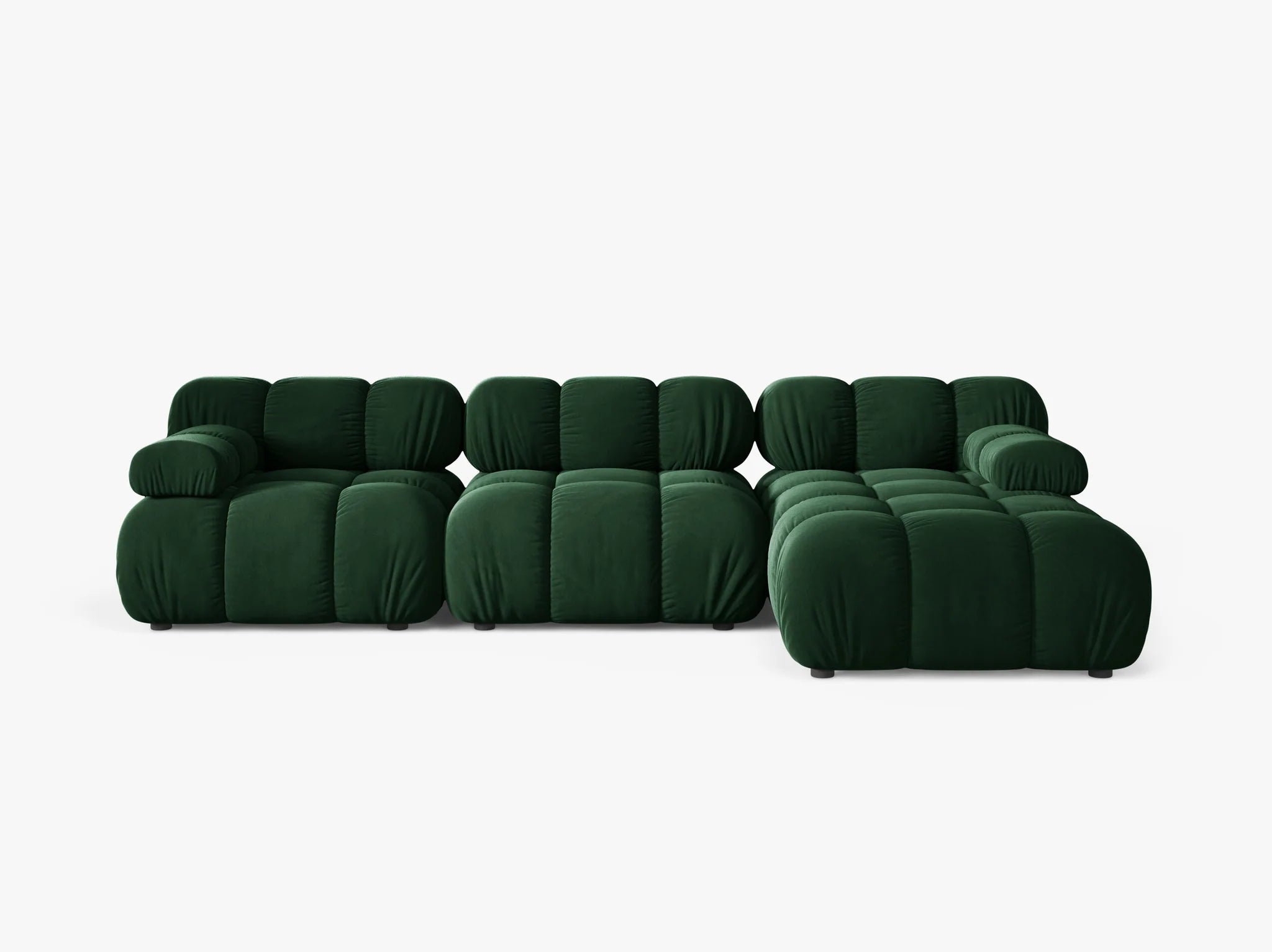 Selene Ecksofa (rechts) in Samt, 282 cm Breite - Modulsofa-7