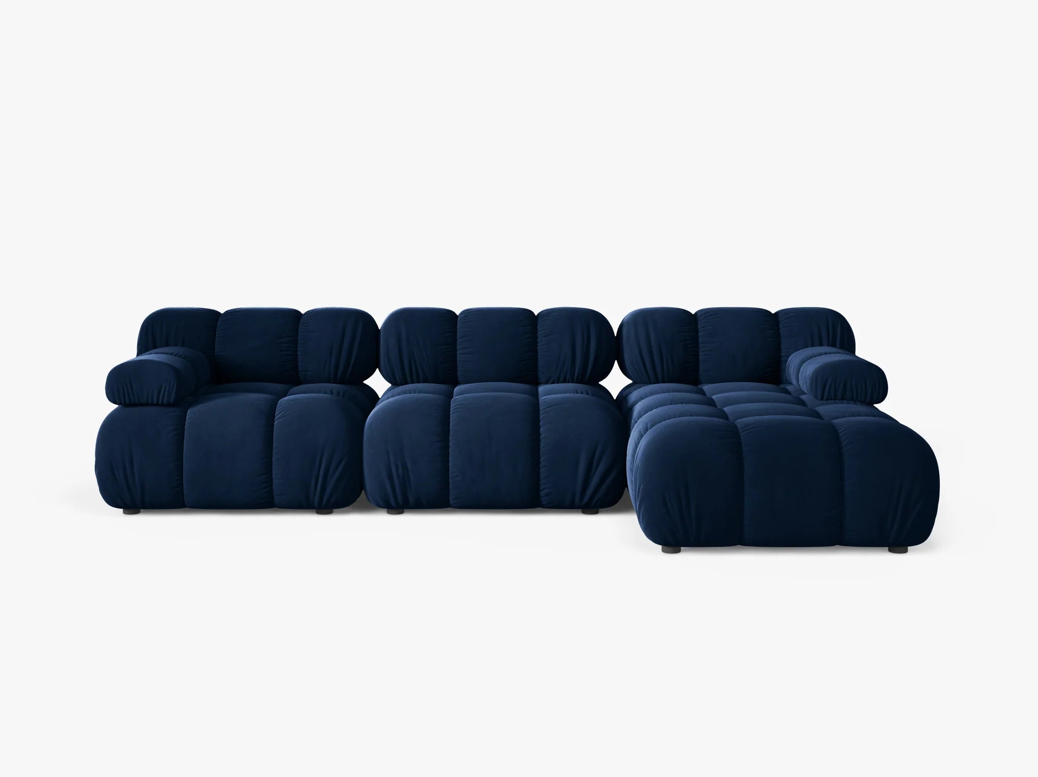Selene Ecksofa (rechts) in Samt, 282 cm Breite - Modulsofa-8