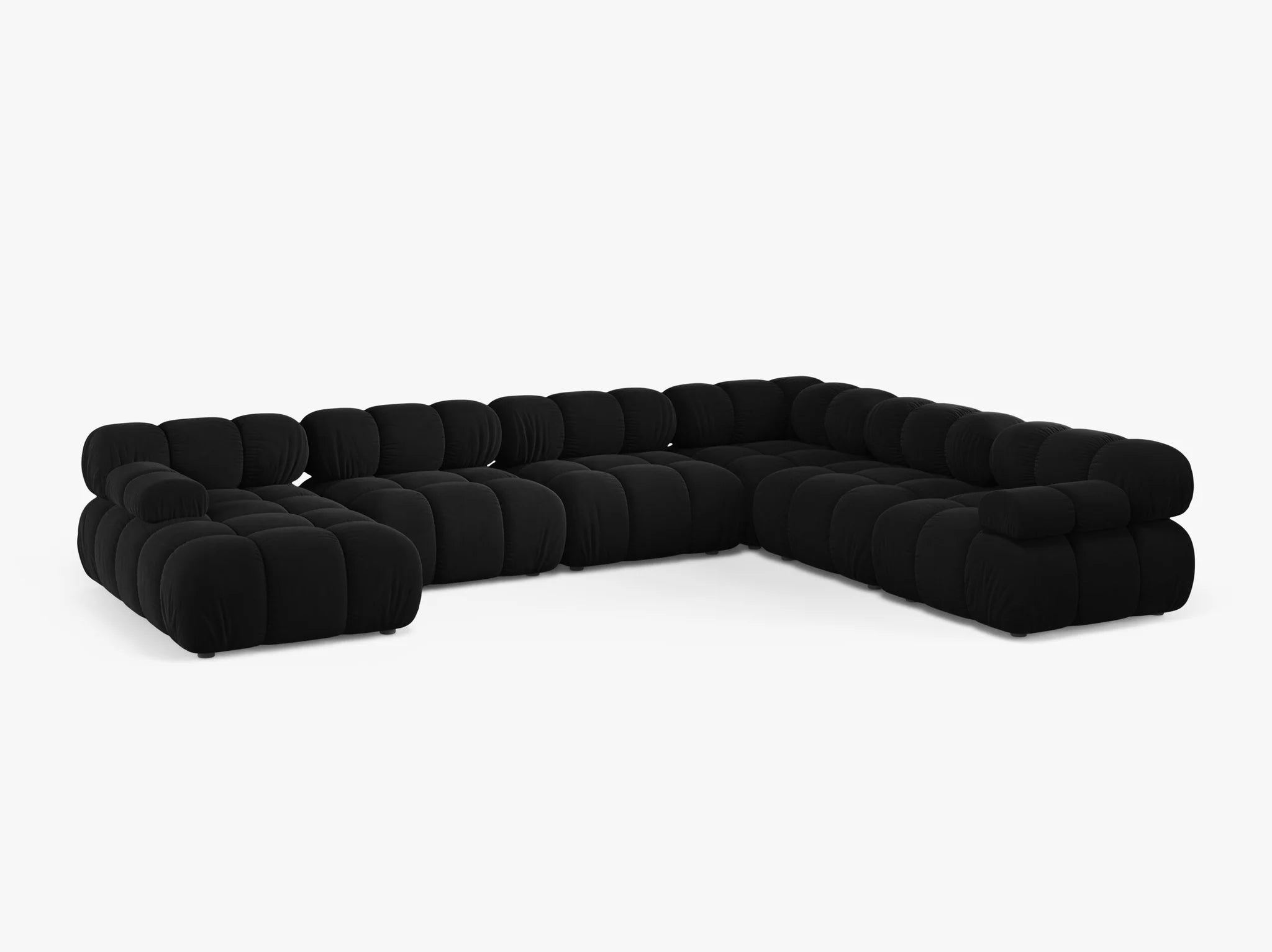 Selene Sofa Wohnlandschaft (rechts) in Samt, 376 cm Breite - Modulsofa-2