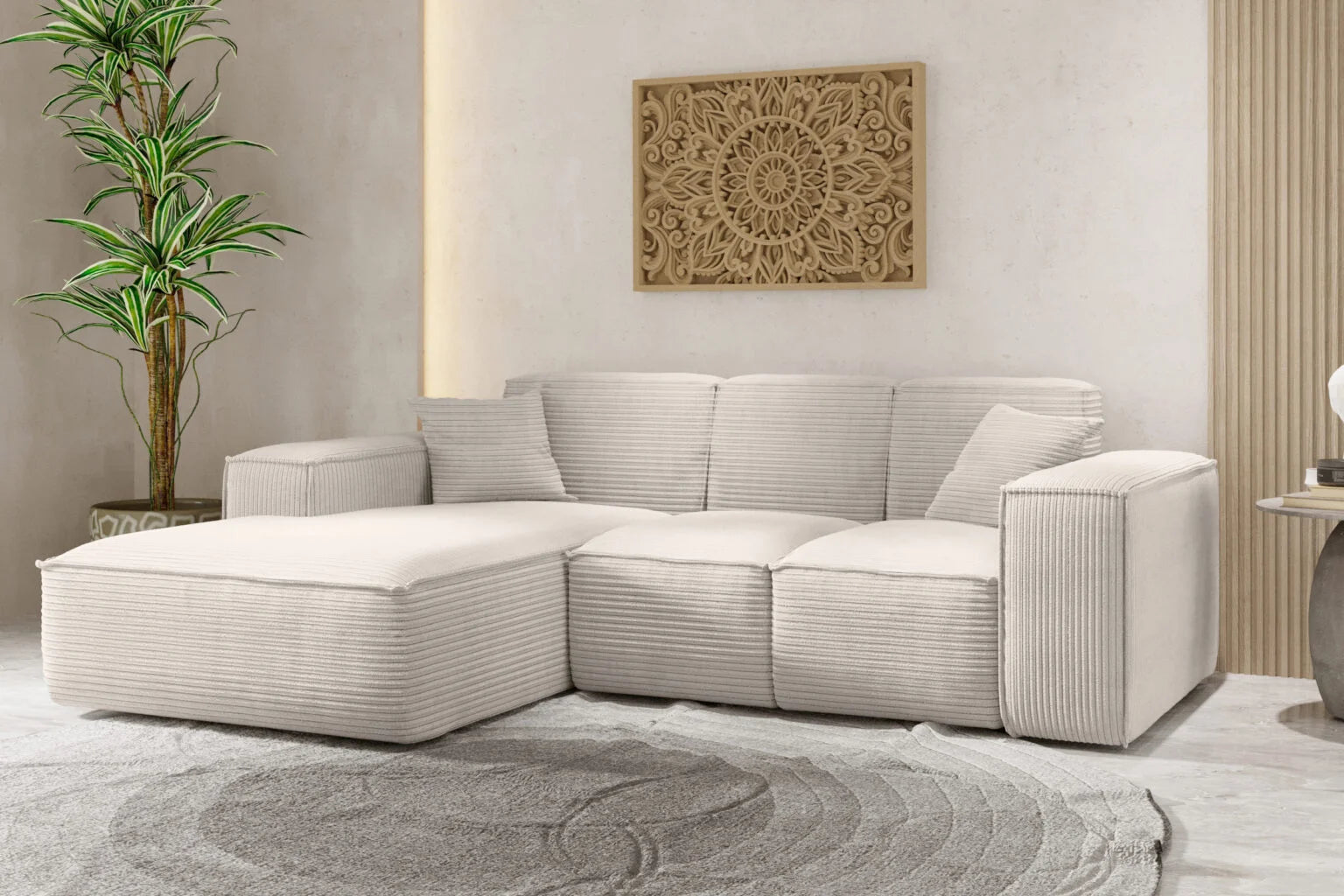 Sofa Ecksofa in Cord #Variant_Beige-Links