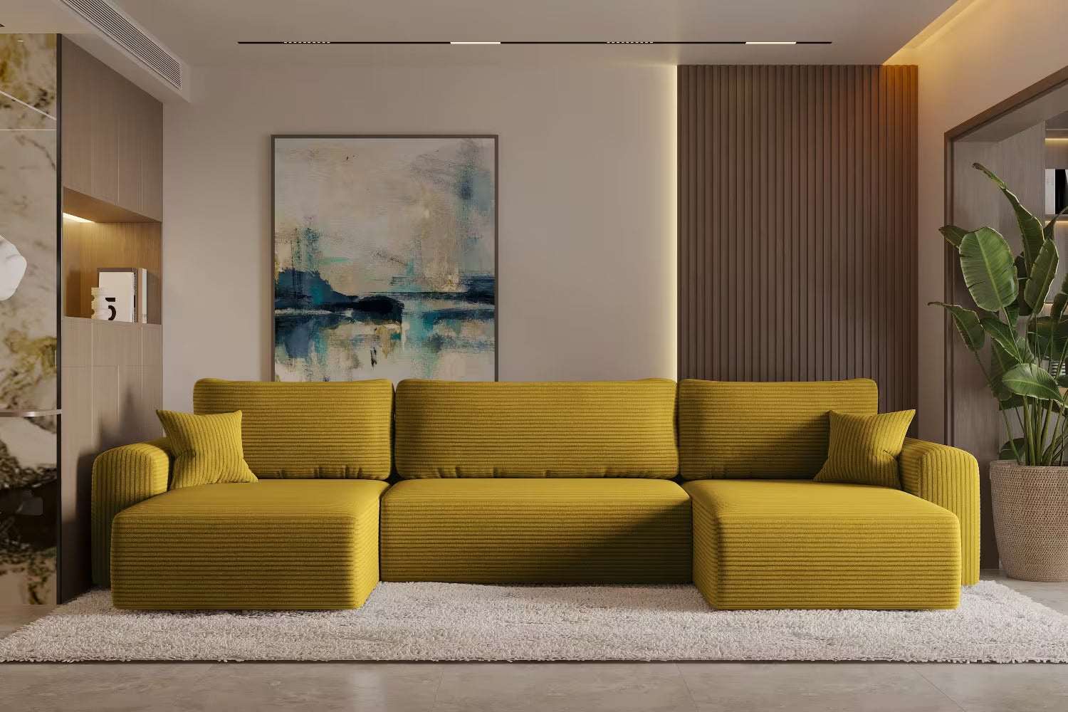Sofa Wohnlandschaft Capri #Variant_Gelb