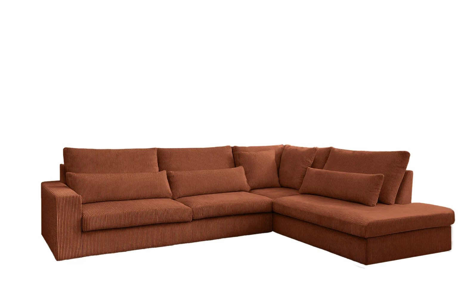 Sven Ecksofa in Cord #Variant_Kupfer-Rechts