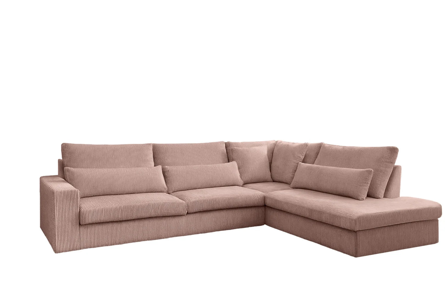 Sven Ecksofa in Cord #Variant_Rosa-Rechts