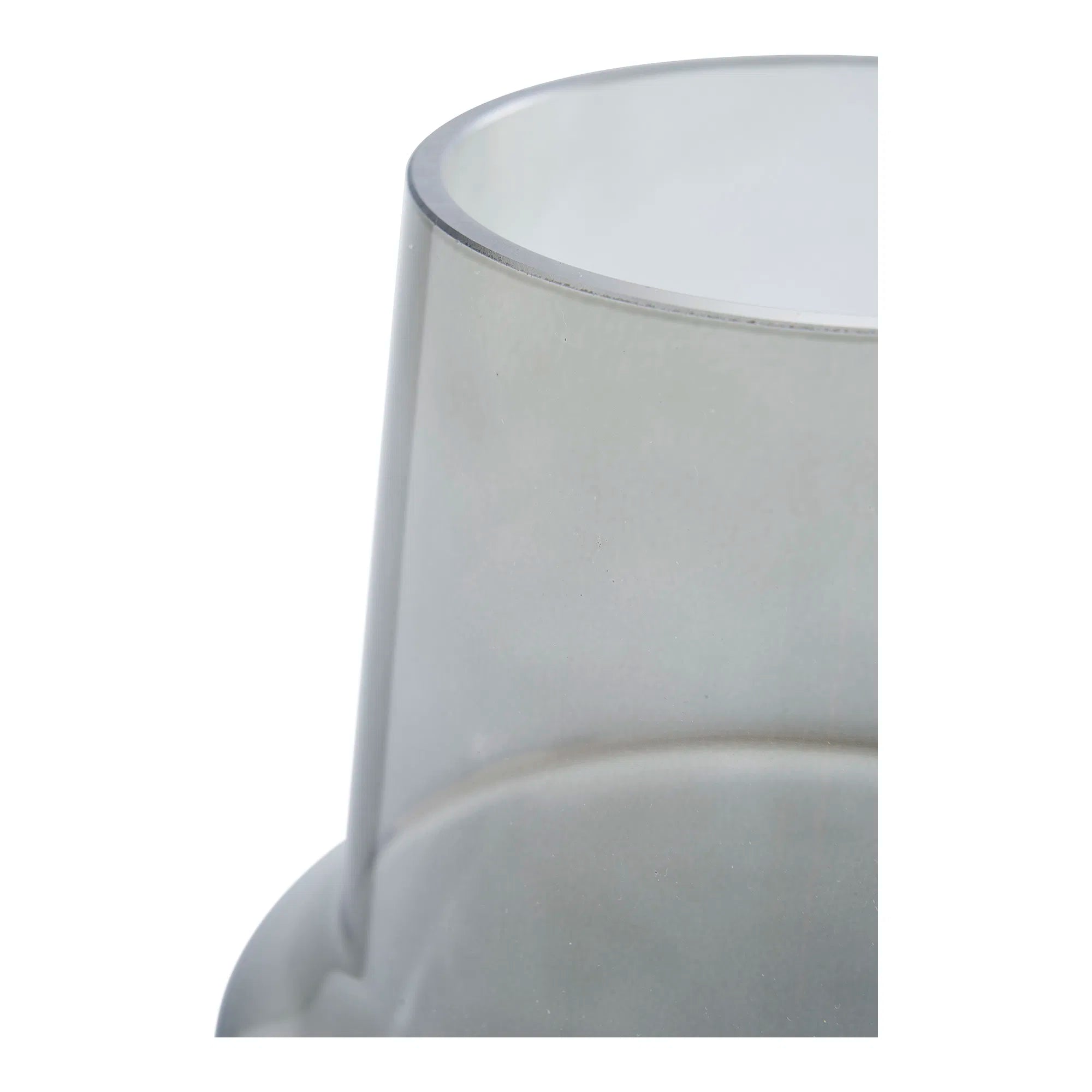 Vase Rauchgrau Glas Ø15 cm – Moderne Deko im skandinavischen Stil