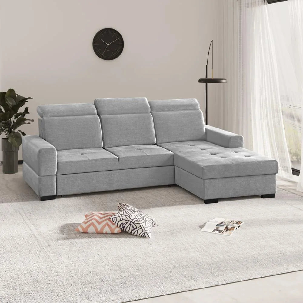 Axel Mini Ecksofa aus Velours