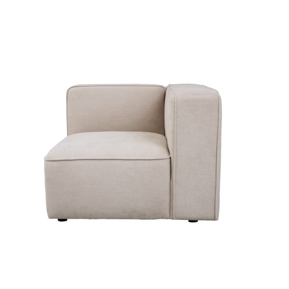 Benne Eckmodul in Beige 90x90 cm | PolsterOase