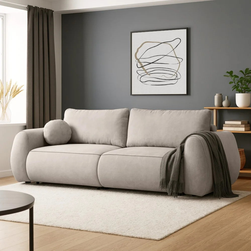 Borneo Schlafsofa in Plüsch