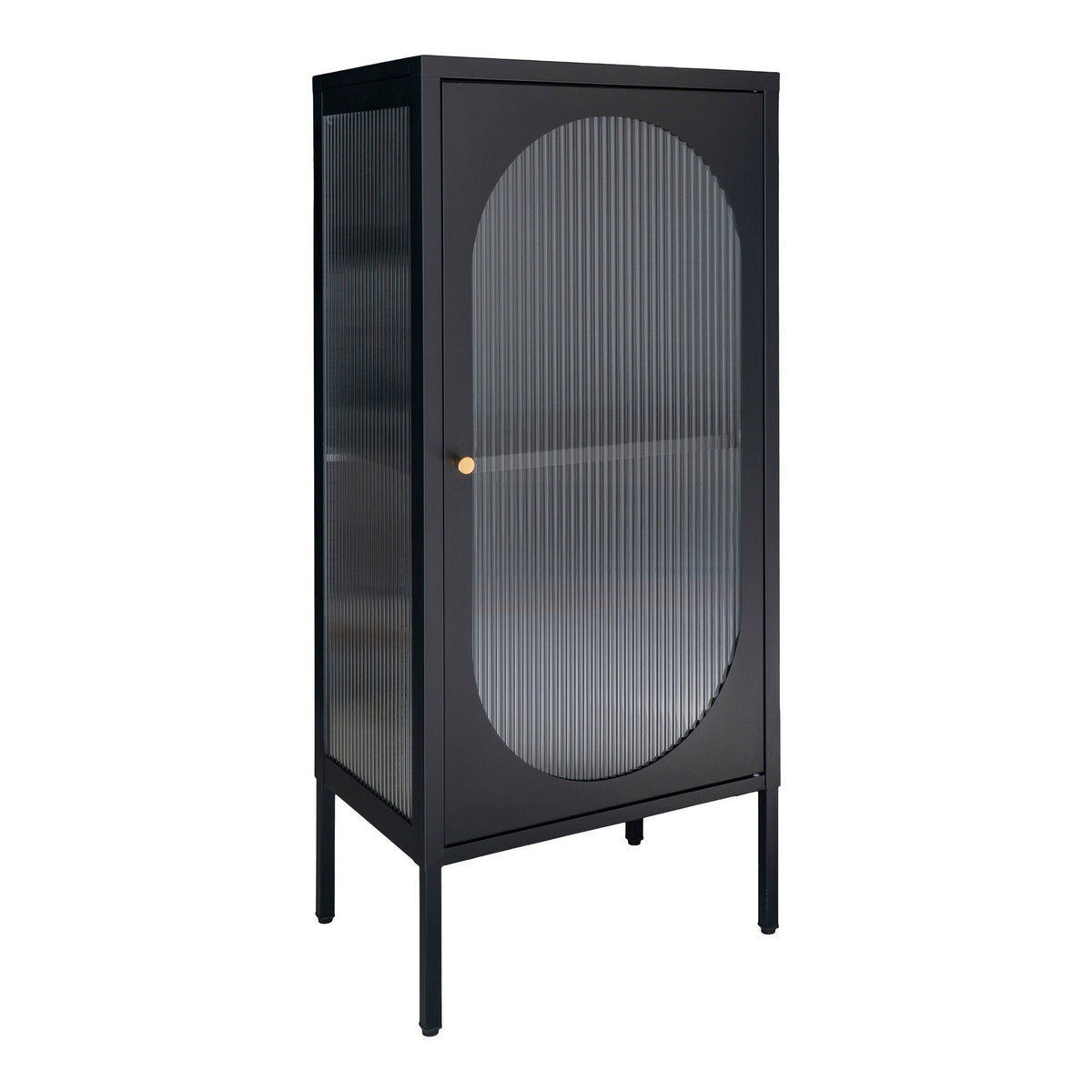 PolsterOase Möbel – House Nordic Adelaide Vitrine aus Stahl und Riffelglas – Ansicht 3