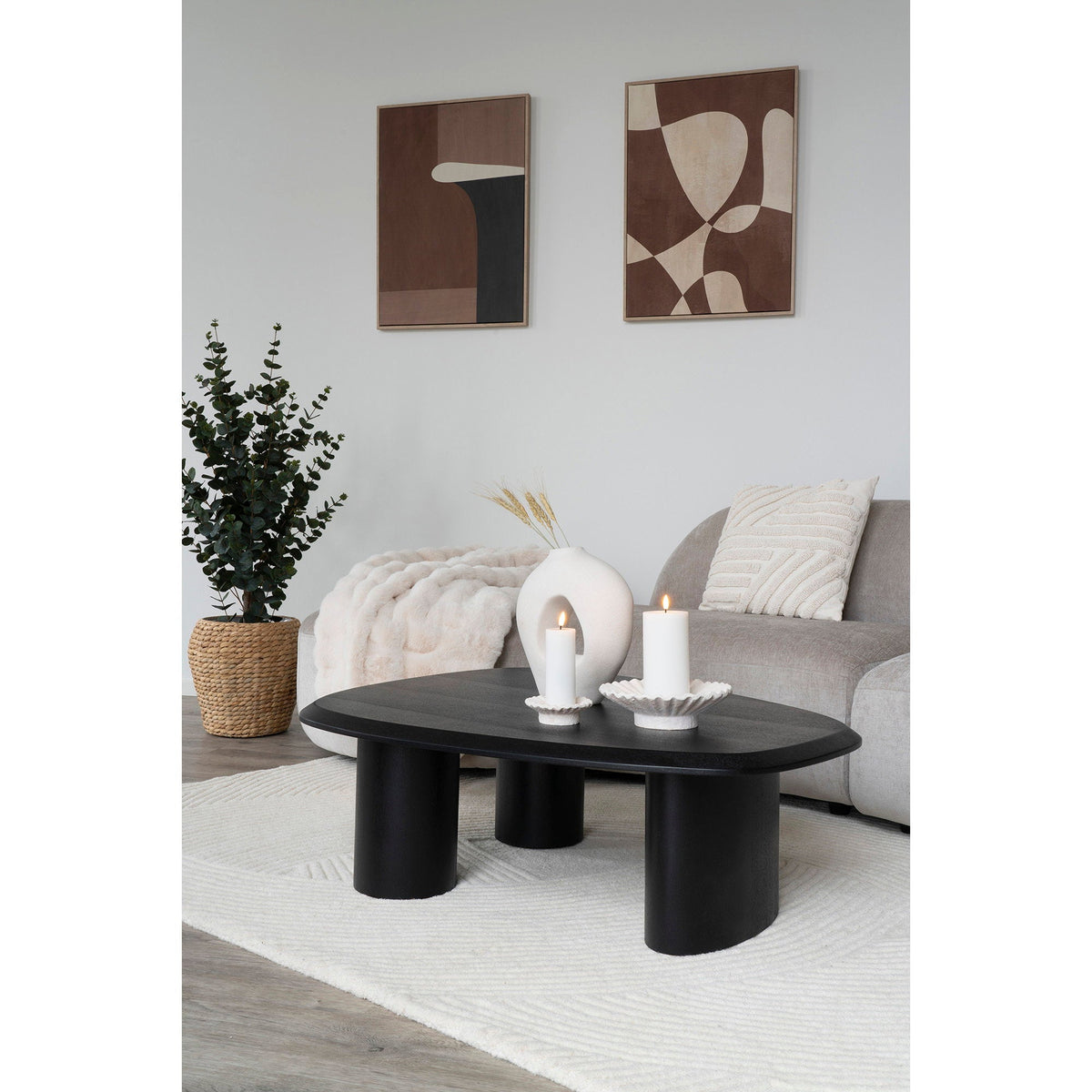 PolsterOase Möbel – Albany Kissen aus Baumwolle, Weiß, 45 × 45 cm – Ansicht 5