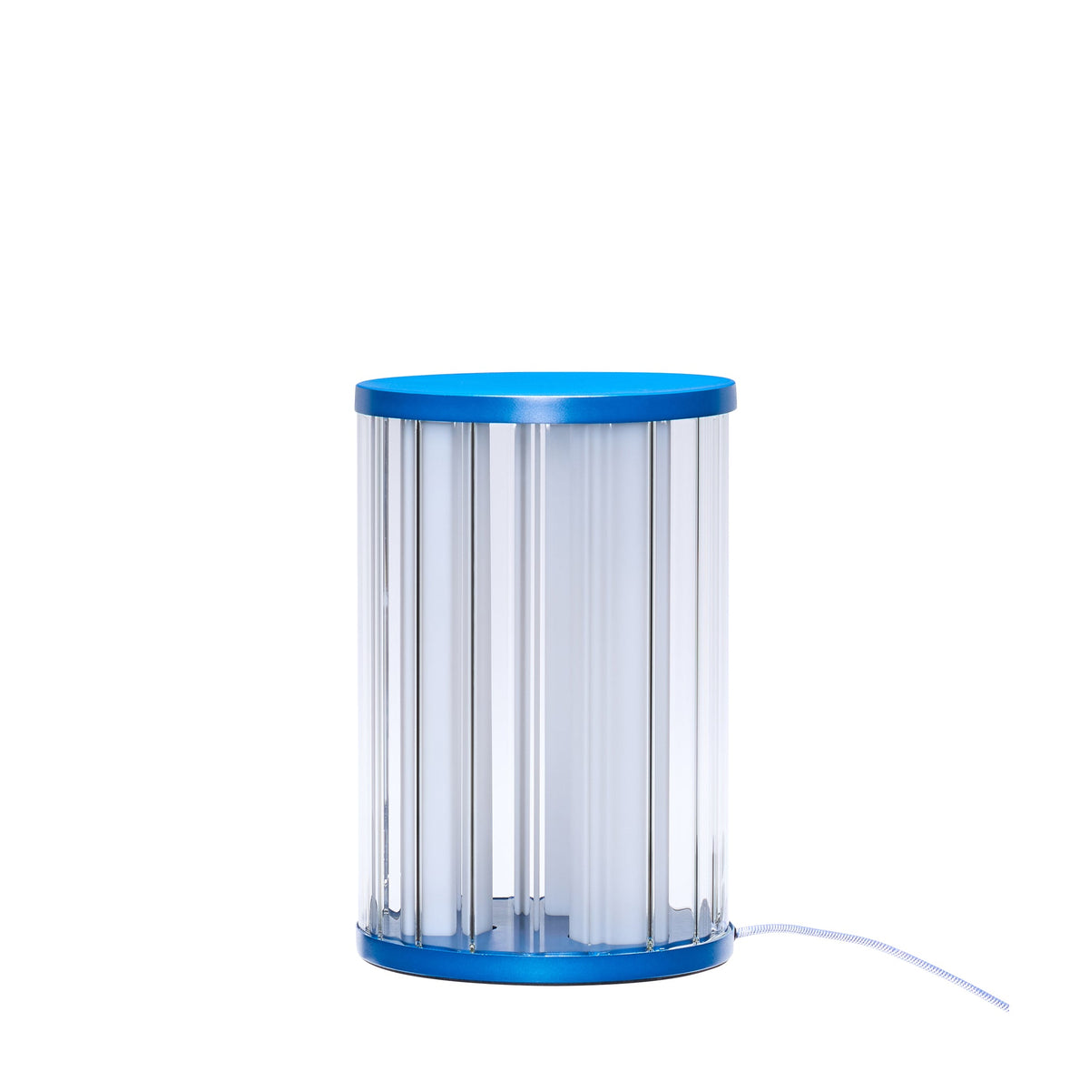 PolsterOase Möbel – Aru Tischlampe aus Glas, Blau